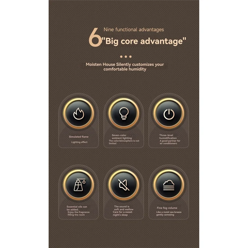 -ESTR Mini لموزعات الزيوت العطرية مع جهاز تحكم عن بعد لمرطب الموقد يتميز لهب النار 7 ألوان خفيفة