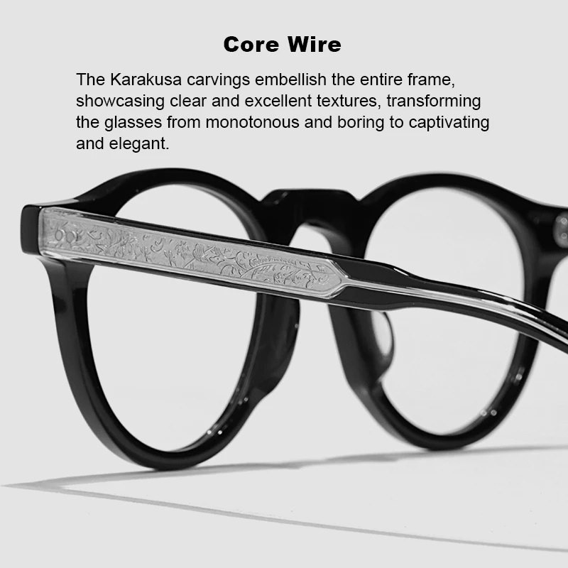 2024 New 530 Acetate oval Retro Eyeglass frame Men And Women High Quality Handmade Fashion Designer Personalized Optical Glasses