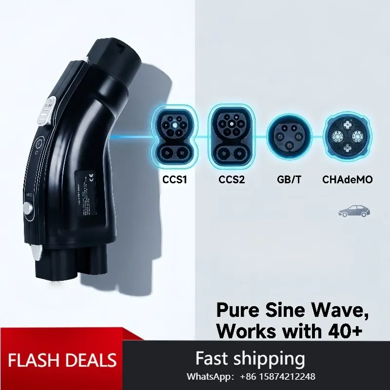 

250kW CCS2 to GBT EV Adapter High Power DC Charging Connector for Chinese Electric Vehicles 200-1000V 250A Rapid Charger