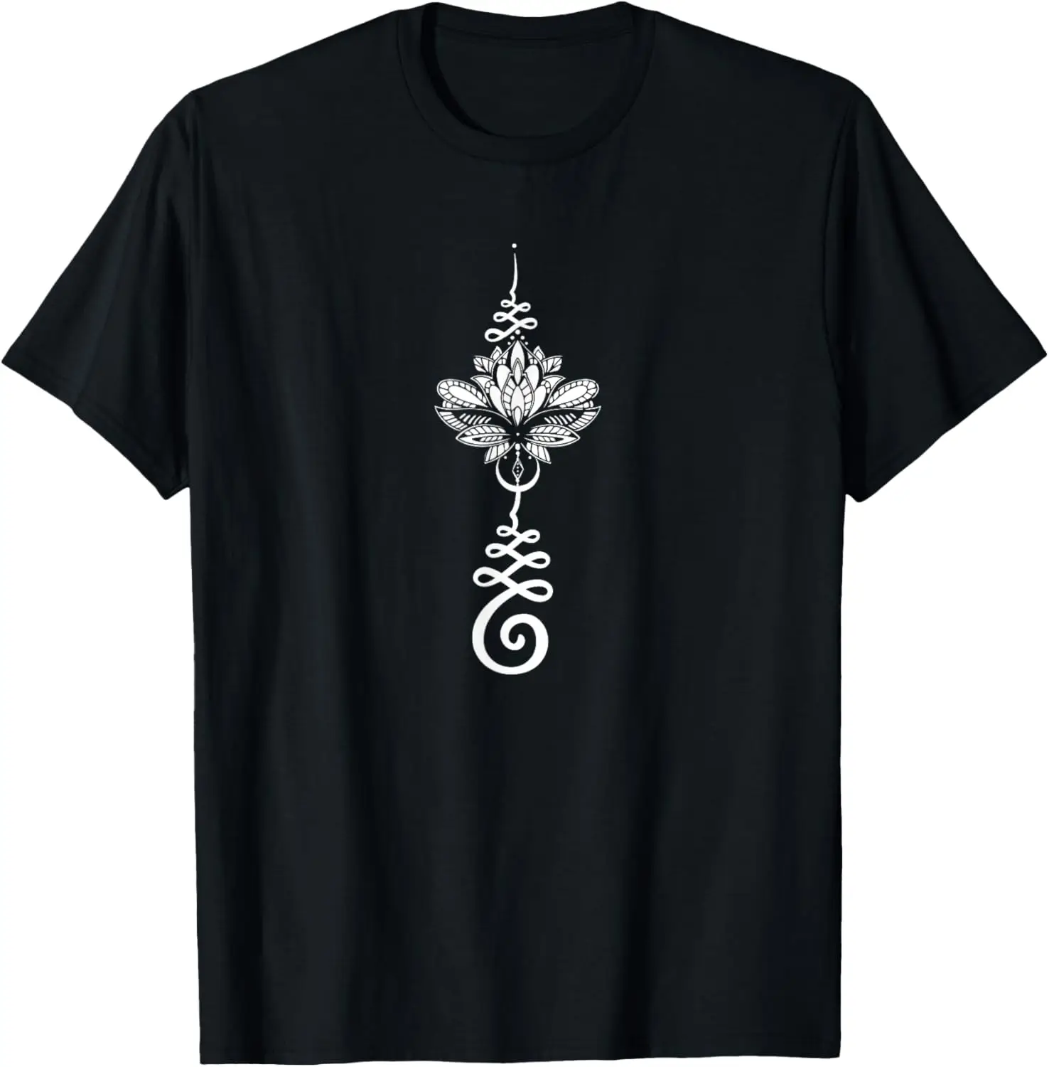 Esoteric Unalome Lotus I Cosmic Boho Yoga T-Shirt