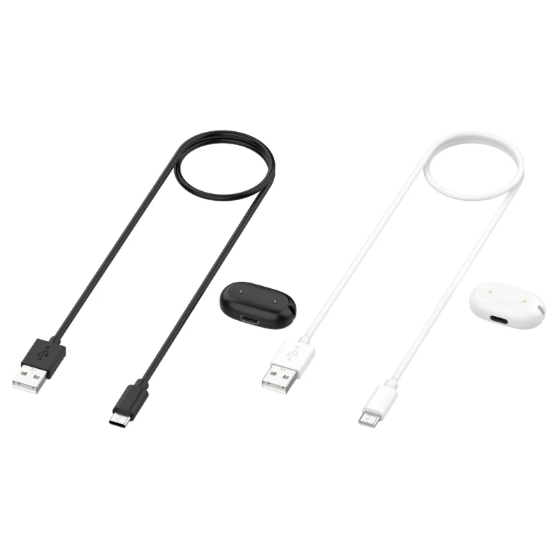 Charging Dock Cable Set with USB-A to Type C Cable, 2 Pin Contacts, Small Dock for Fitness Trackers Office Desk 896C