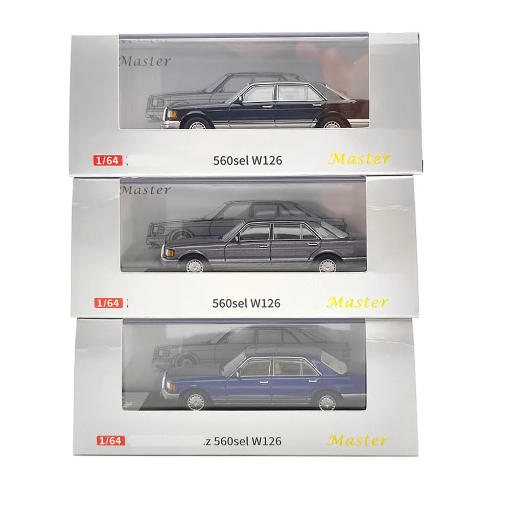 Master 1/64 S-Class S680 S650 S560sel W126 S450 W222 Diecast Toys Car Models Metal Limited Collection Gifts