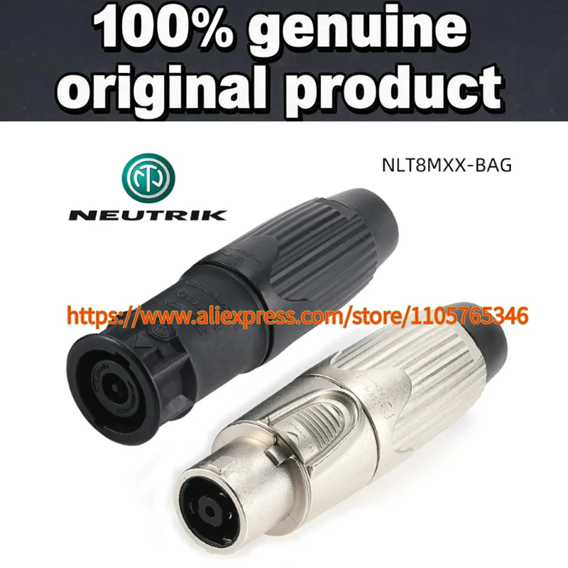 1pcs Original Switzerland NEUTRIK NLT8MXX-BAG NLT8FX NLT8FXX-BAG SpeakON 8 Pole Cable Connector Welding Horn Audio Plug