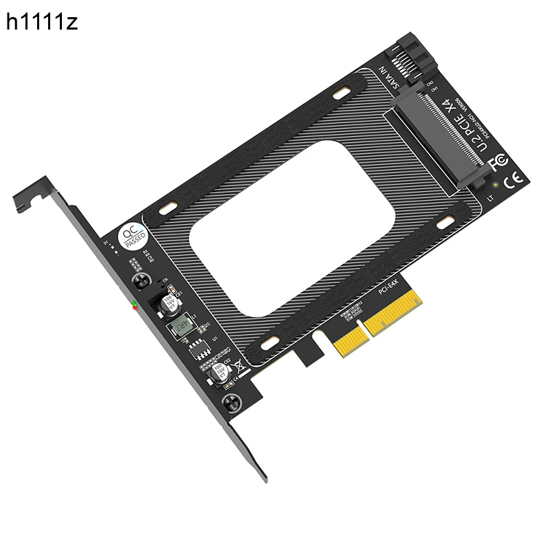 

U2 to PCIe 3.0 X4 Riser Expansion Adapter Card PCI Express 4X to U.2 SFF-8639 Adapter for Intel 2.5" NVMe U.2 SSD for Desktop PC