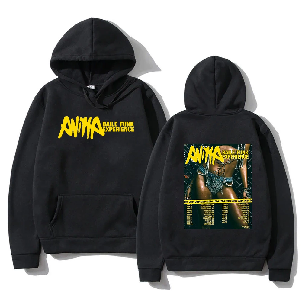 Anitta Baile Funk Experience Tour Hoodie Funny Women/men Hoodies Harajuku Aesthetic Unisex Fleece Pullover Sweatshirt Vintage