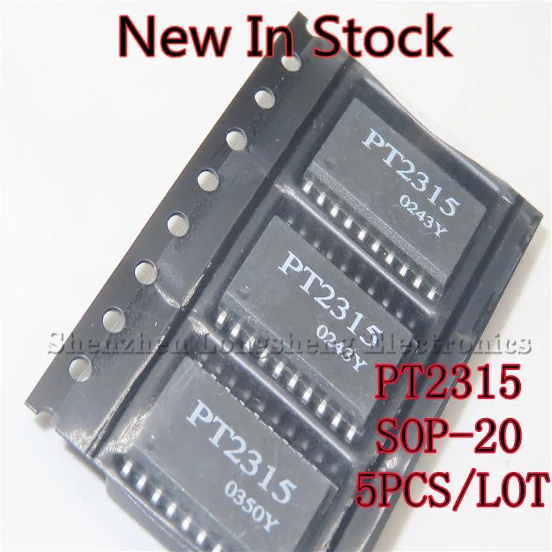 5PCS/LOT PT2315 PT2315E SOP-20 Audio processing chip New In Stock