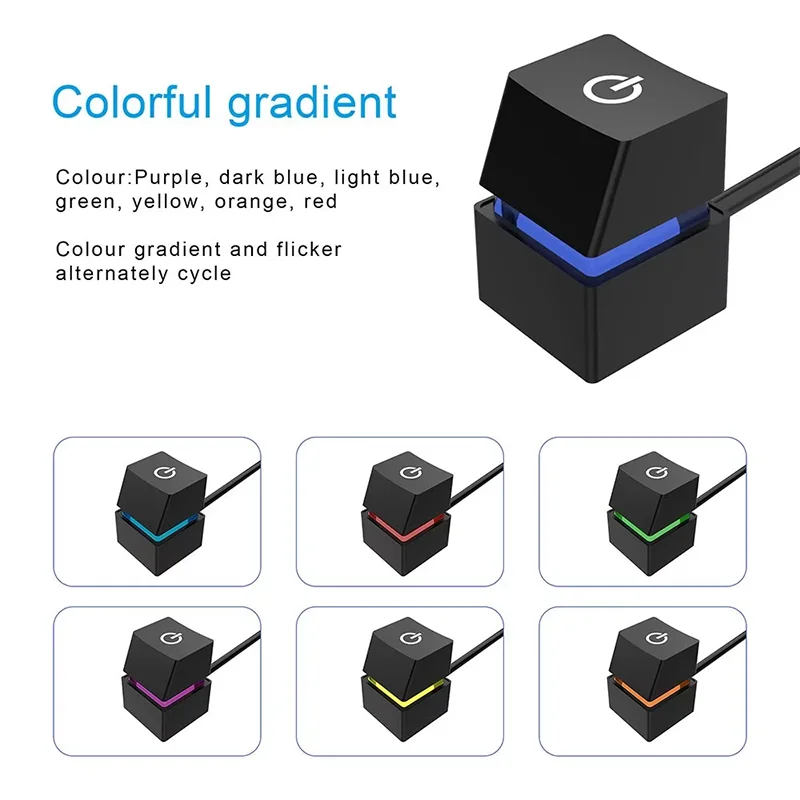 1.8M Desktop Computer Power Switch PC Motherboard External Start On/Off Button Extension Cable Pushbutton Desktop Switch