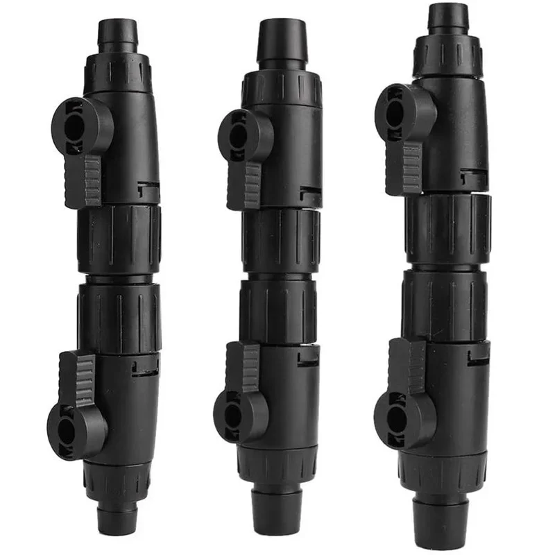 1Pc Aquarium 12/16mm Double Tap Quick Release Connector Fish Tank Hose Pipe Valve Aquarium Filter Connector Accessories acuarios