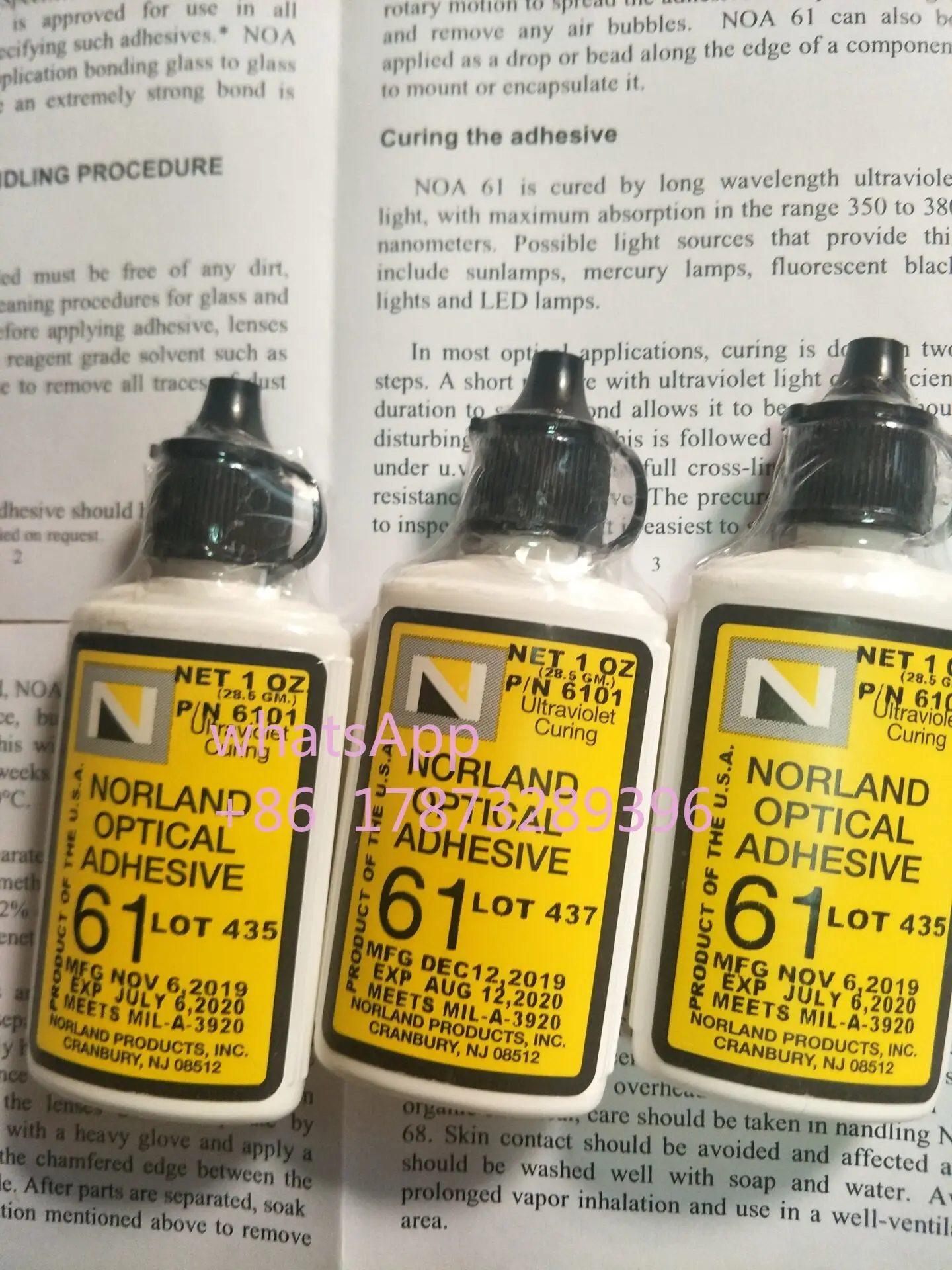 1 pcs Norland NOA61 ultraviolet UV glue/UV curing NOA61 glue