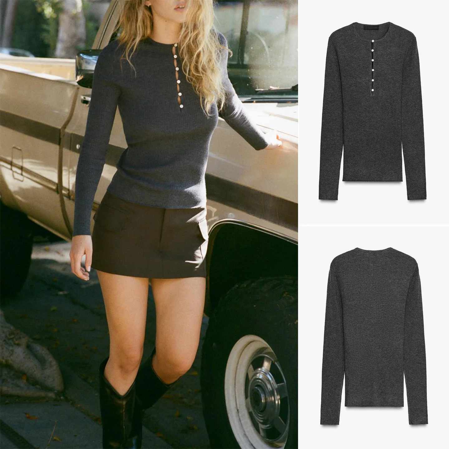 

Новое осеннее поступление, женский облегающий трикотаж, длинный све, круглый пуловер Ne, повседневный цельный свитер из полиэфирного волокна