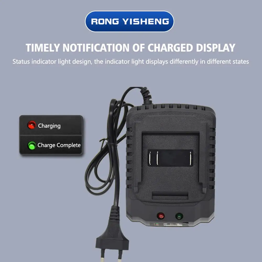 สําหรับ 21V Makita Charger Charger เครื่องมือไฟฟ้า Universal HAMMER Power ไฟฟ้า Charger เครื่องบดแบตเตอรี่ลิเธียมมุมสูง Cha F6S1