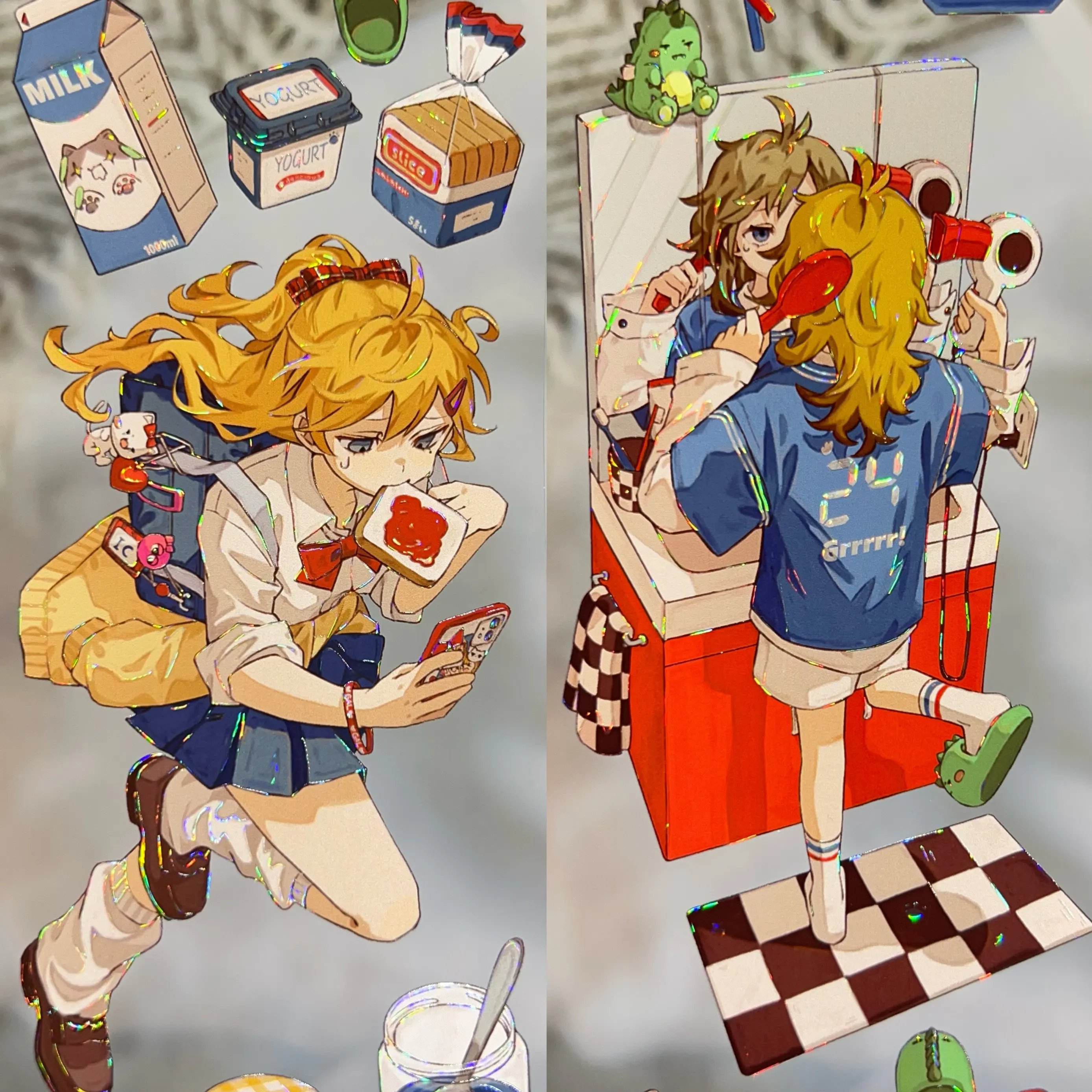 xishe-assorted-washi-tape-oops-late-snooze-win-vintage-knight-themed-for-journaling-scrapbooking-resin-shaker-layout-decoration