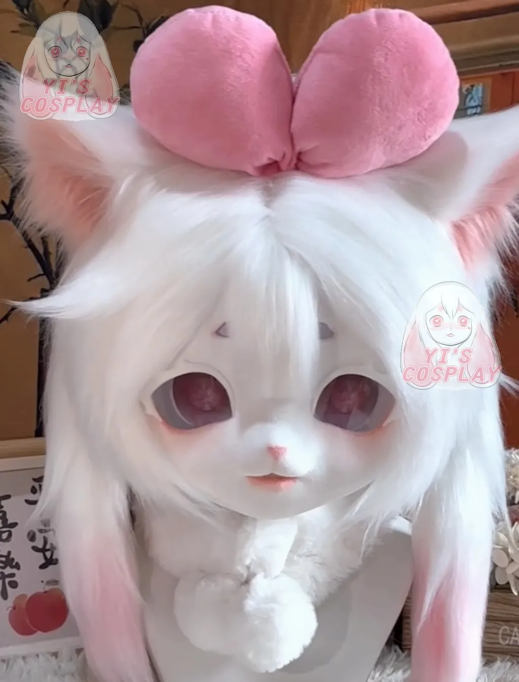 Yis cosplay Custom Furry head Kigurumi Head Cosplay Kemono Fursuit Handmade Headsets Beast Customized Fursuit Kemono Head