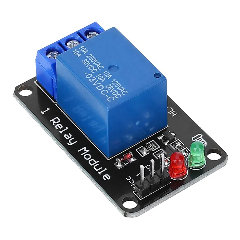 Módulo de driver de relé de 1 via com microcontrolador indicador LED compatível com módulo de placa de controle PLC MCU 12V