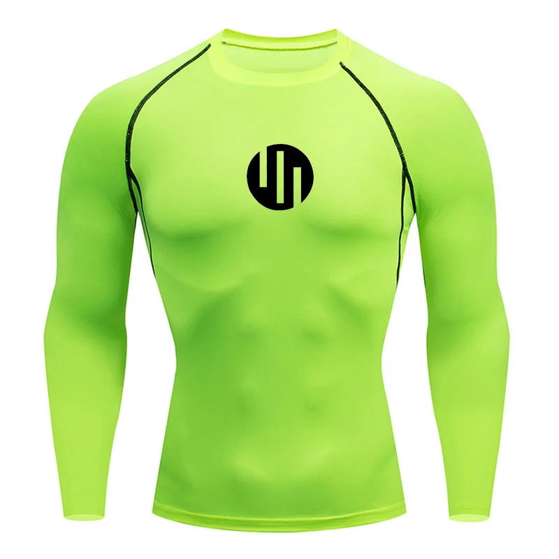Running Men's Compression Long sleeve T-Shirt Gym Sports underwear Quick-drying Sweat-Wicking Sunscreen Second Skin Workout Men image 3