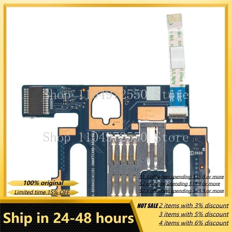 Lector de Tarjetas para HP Elitebook 830 835 G7 G8, Ranura para PC 6050A3141101, Accesorios para Portátiles, Piezas Originales para Computadora