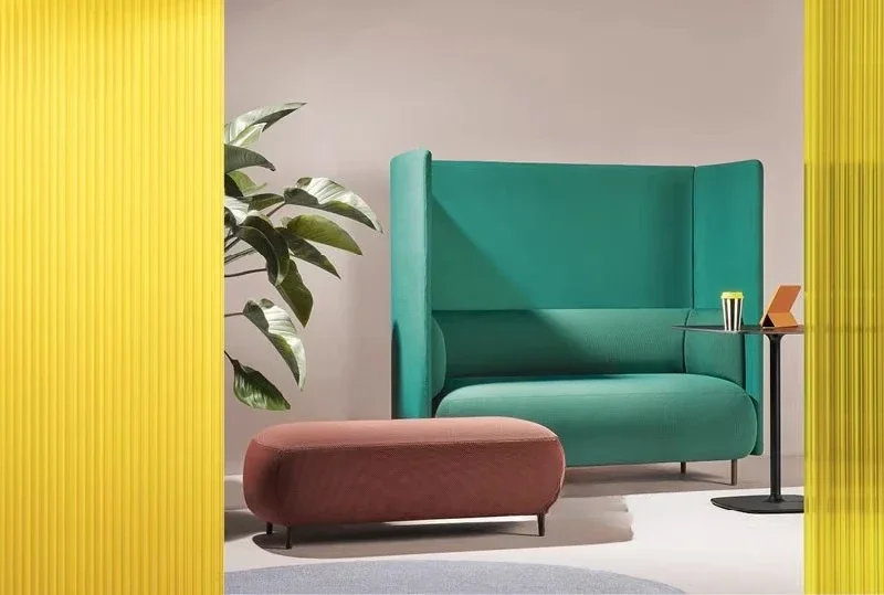 High back privacy sofa reception negotiation hotel cafe super high leisure sofa