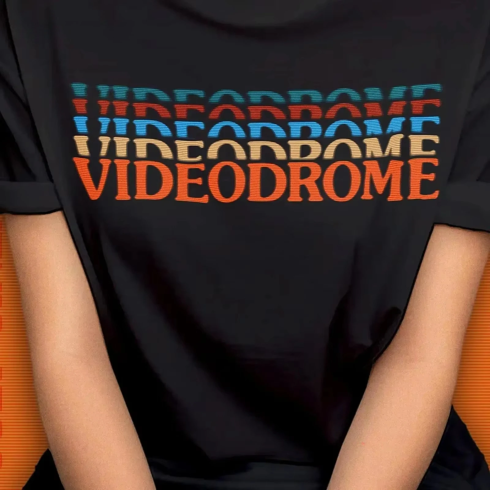 Videodrome Cronenberg T Shirt for 80s Horror Fans Danzig Misfits VHS Lovers David Film Scanners Video Drome vintage Washed