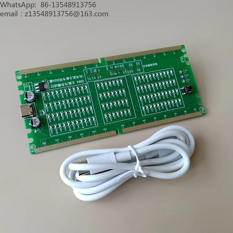 DDR4/DDR5 with lamp test card main board memory slot detection tool desktop computer chip diagnostic tester