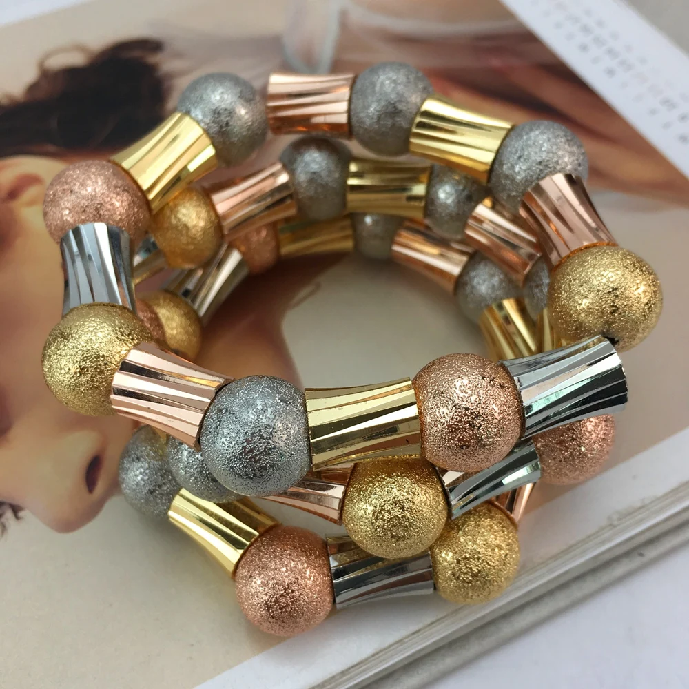 2024 Women\'s Three Tones Bangles Multi 3 Piece Bracelets Fashion Bracelet Party Birthday Gift FHK17321