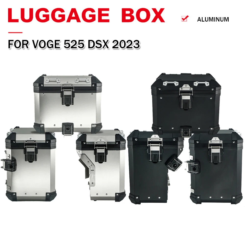 

Aluminum Box For LONCIN For VOGE 525DSX 525 DSX VOGE525DSX 2023 Motorcycle Trunk Luggage Box Top Case Pannier Saddlebag Suitcase