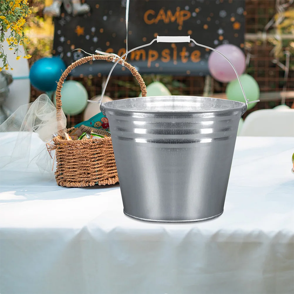 

4pcs Heavy Duty Iron Bucket Handle Accessories For Large Capacity Utility Bucket Replacement Grip Garden Construction Cleaning