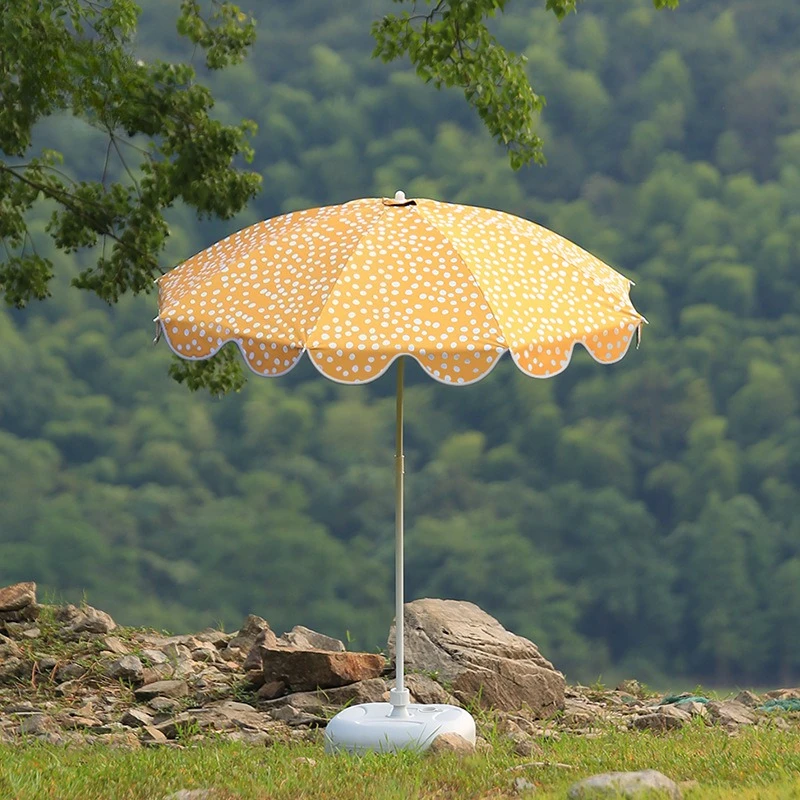 JMZ Umbrella Large Outdoor Sun Protection Parasol for Women Men Commercial Beach Camping Courtyard B&B Stall Advertising