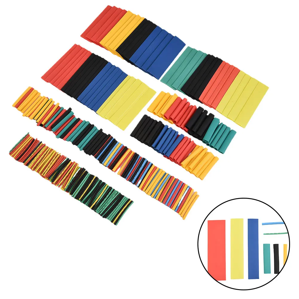 328pcs Heat Shrink Tubing Wire Sleeves Kit 2 1 Shrinkable Polyolefin Tubing Electrical Wire Insulation and Repair