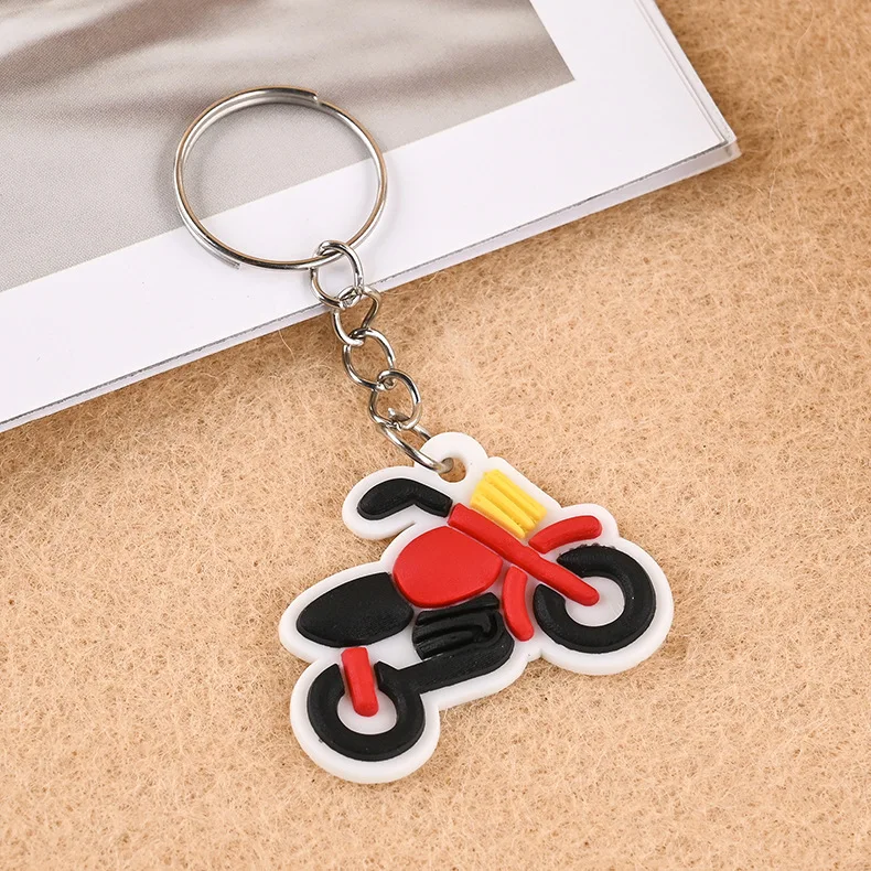 100pcs Cute Keychain for Kids Teacher Party Favor Cute Anime Little Keyrings Wholesale Cheap Festival Pendants Gift Charms Sets