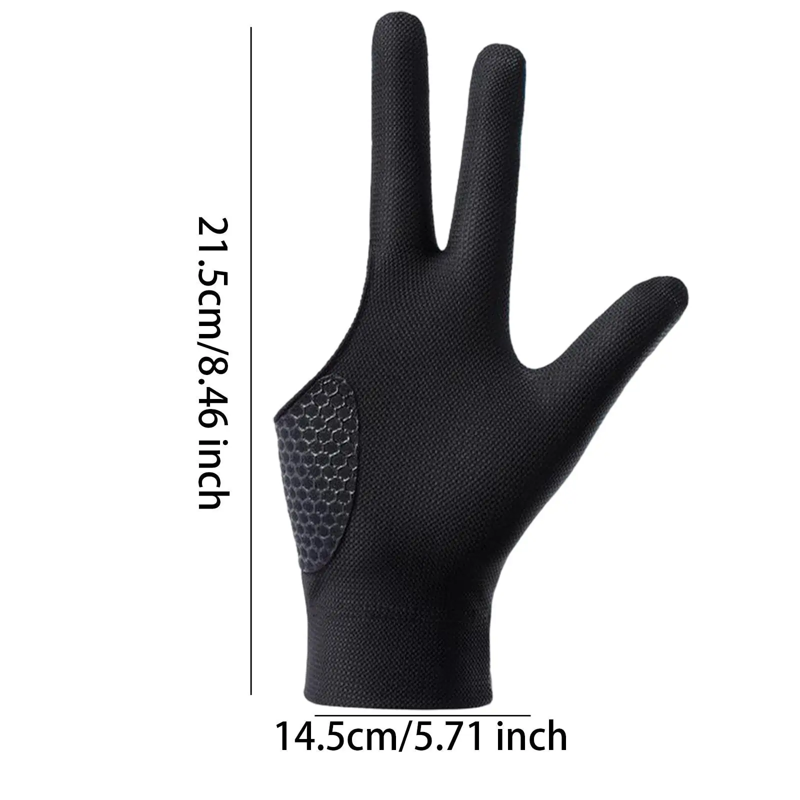 3 Fingers Billiards Glove Non Slip Professional Match Portable Elastic Glove