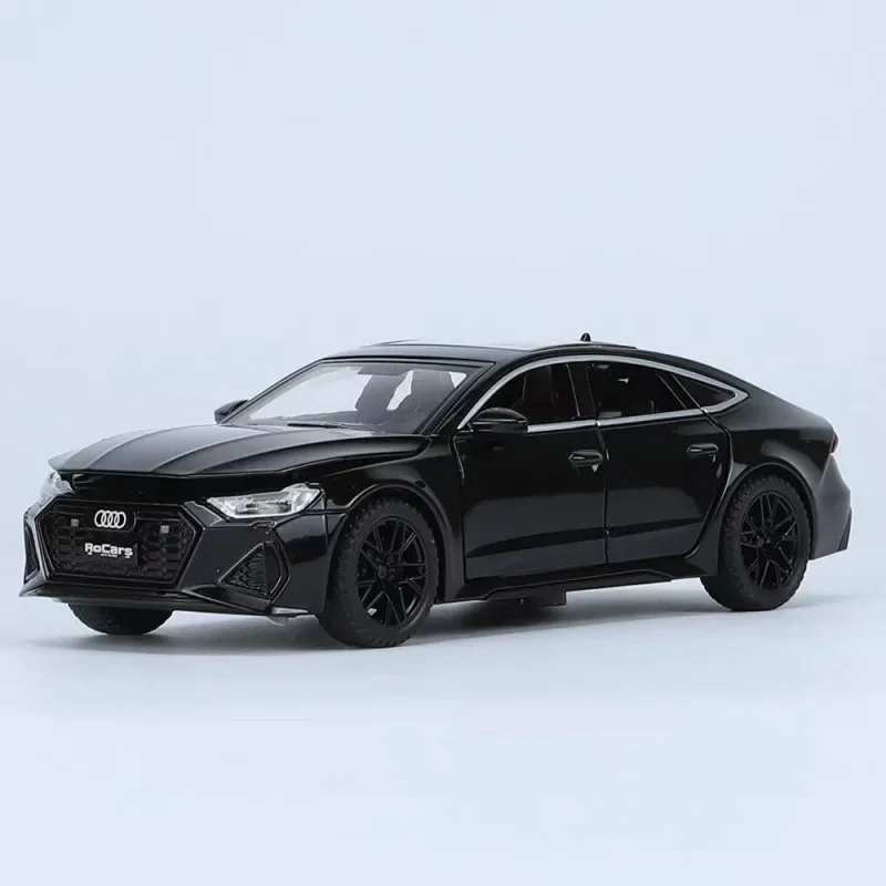 

1:32 Audi RS7 Sportback литые игрушки из сплава, модель автомобиля, имитация автомобиля, рулевое колесо, звук, искусственная коллекция, детский подарок