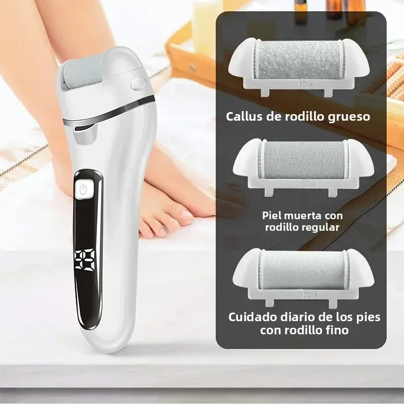 

USB Rechargeable Electric Foot Rasp Waterproof Pedicure Foot Sander with 2 Speeds for Dead Skin Removal Portable Foot File