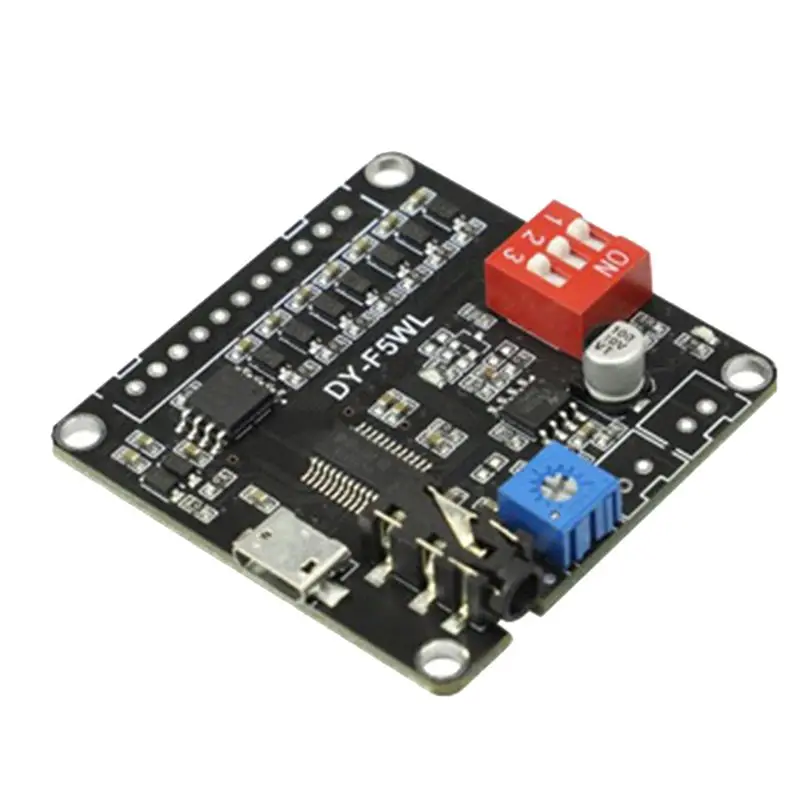 A42T-DY-F5WL 5W Voice Playback Module MP3 Player Control Module Supporting Micro-SD Card MP3 Music Player For Arduino
