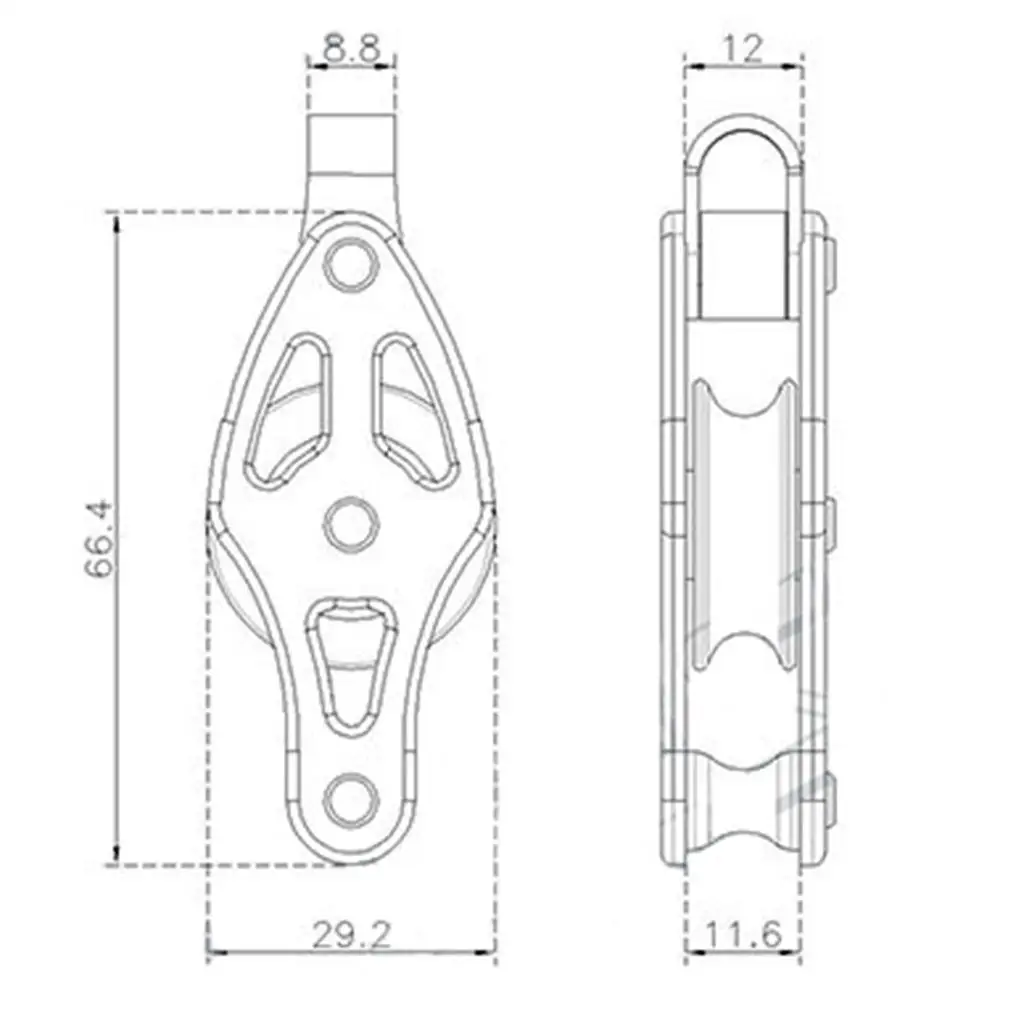 

Ролик-шкив из алюминиевого сплава с одним подшипником, 28 мм, для парусных лодок и морского снаряжения