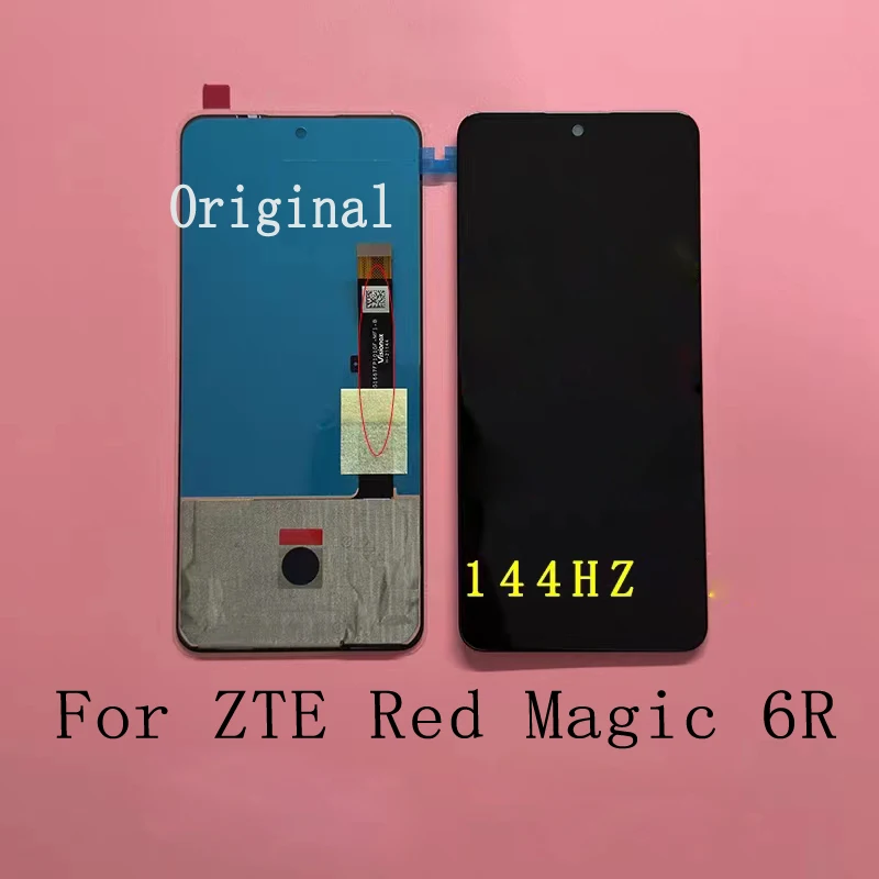 New Original For ZTE nubia Red Magic 6R NX666J /Play 5G NX651J  LCD Display Screen Frame+Touch Panel Digitizer Replace part