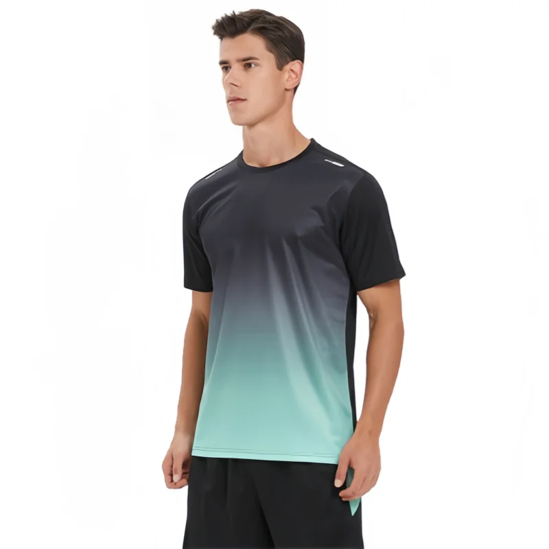 Men's Summer Quick Drying Sports Suit Short Sleeve T-shirt Shorts Running Training Fitness Tracksuit Breathable Sportswear