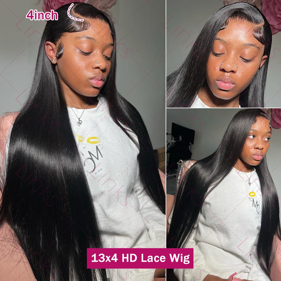 Links Straight Lace Front Wigs Hd Lace Wig 13x6 Human Hair Wigs For Black Women Plucked Brazilian30 Inch 13x4 Lace Frontal Wig