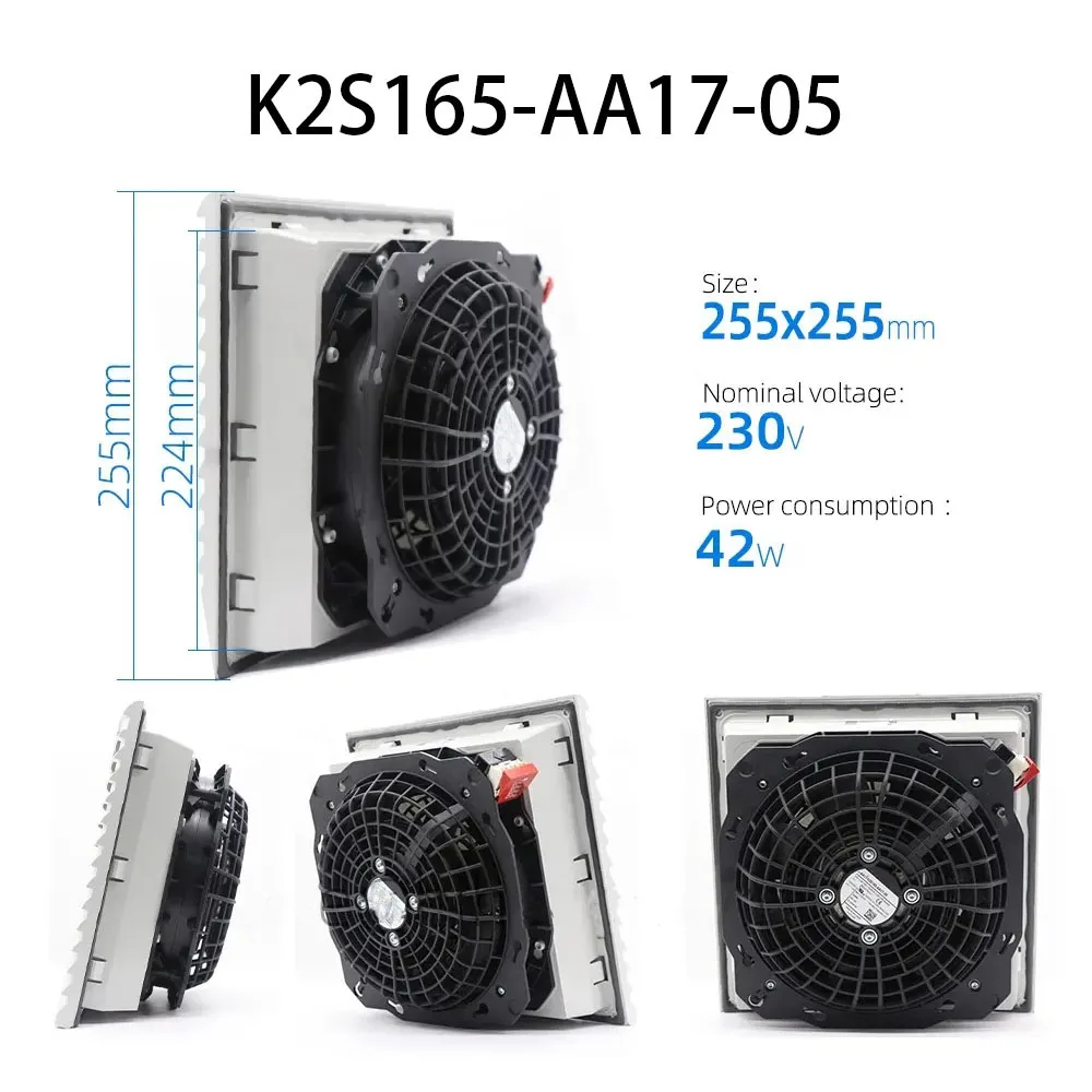 Silent Filter radiator K2S165-AA17-05 230VAC 40/42W 2650RPM Industrial control fan