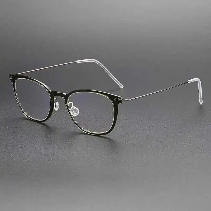 Denmark Brand Titanium Women Blue Light Myopia Glasses Design Lightweight No Screw Frame Female Prescription Eyewear Spectacle