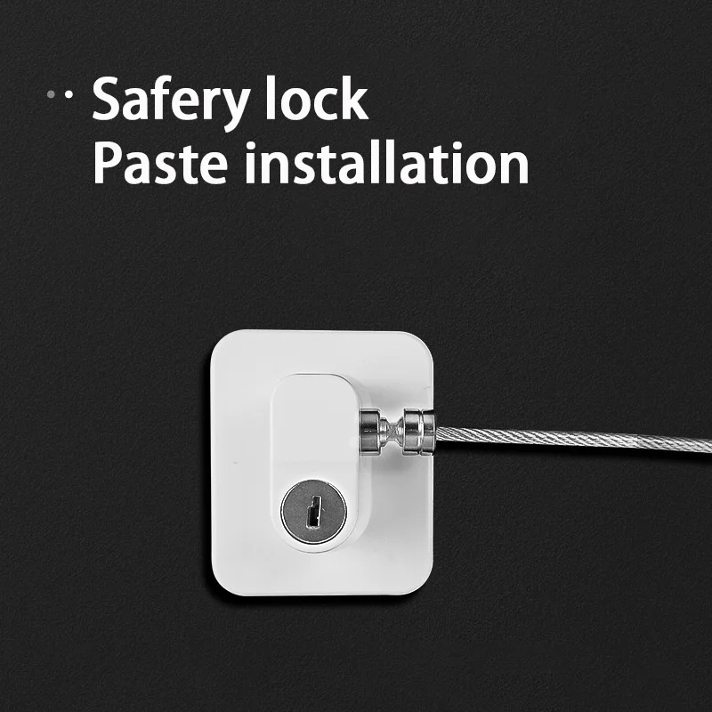 Multi-Functional Baby Safety Lock with Key No Punching Window Lock Limiter Drawer Refrigerator Locks Home Security Protection