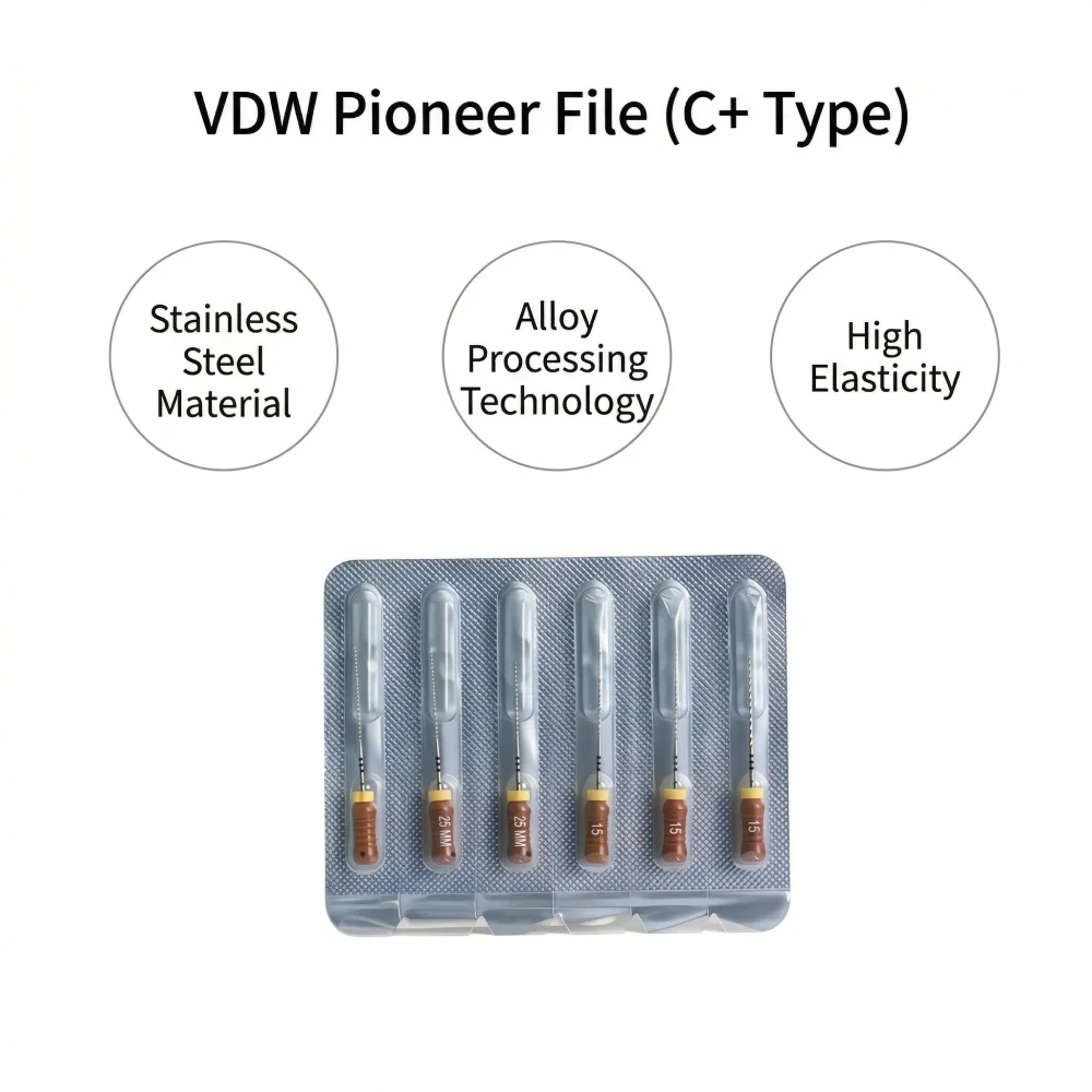 

VDW C-Pilot Endodontic Files Dental Root Canal Hand Instrument C File for Calcified Canals Negotiation Dentistry Supplies 1Pack