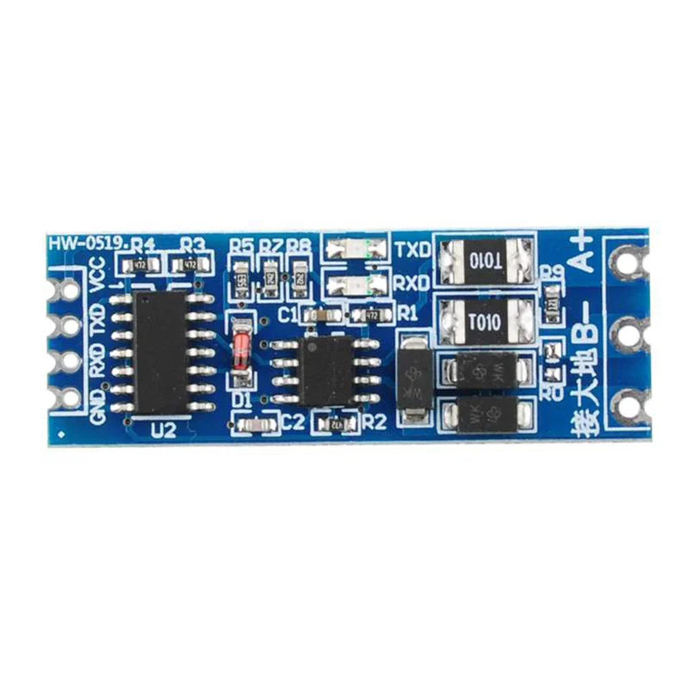 TTL to RS485 Module HW-519 485 to Serial UART Level Converter with Auto Flow Control for Microcontroller 3.3-5V Compatible