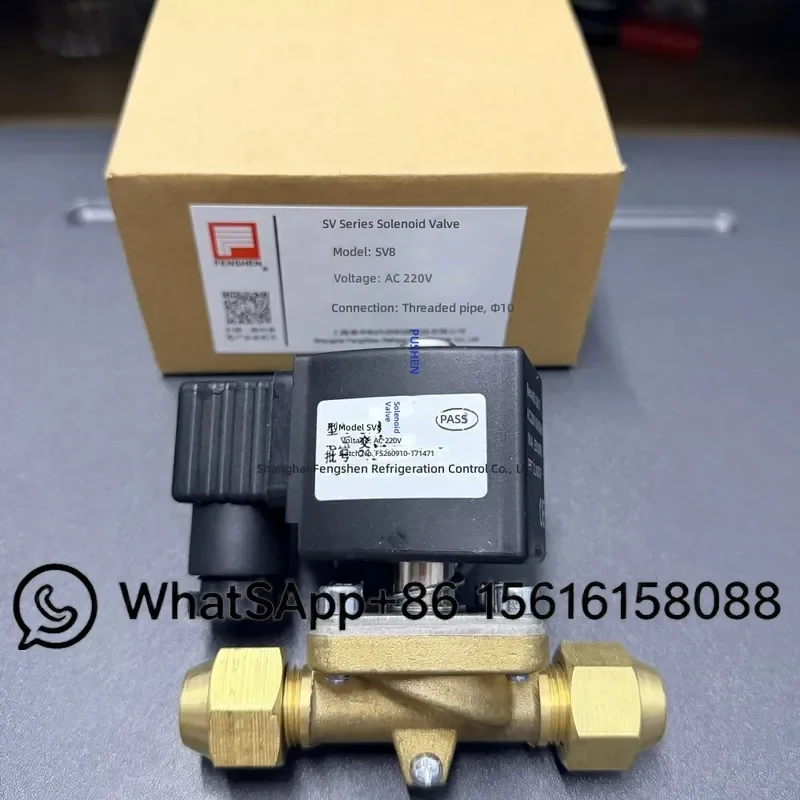 Original Fengshen Solenoid Valve Screw Type SV10A SV13A SV8 SV19-R1 for Cold Storage Air Conditioner