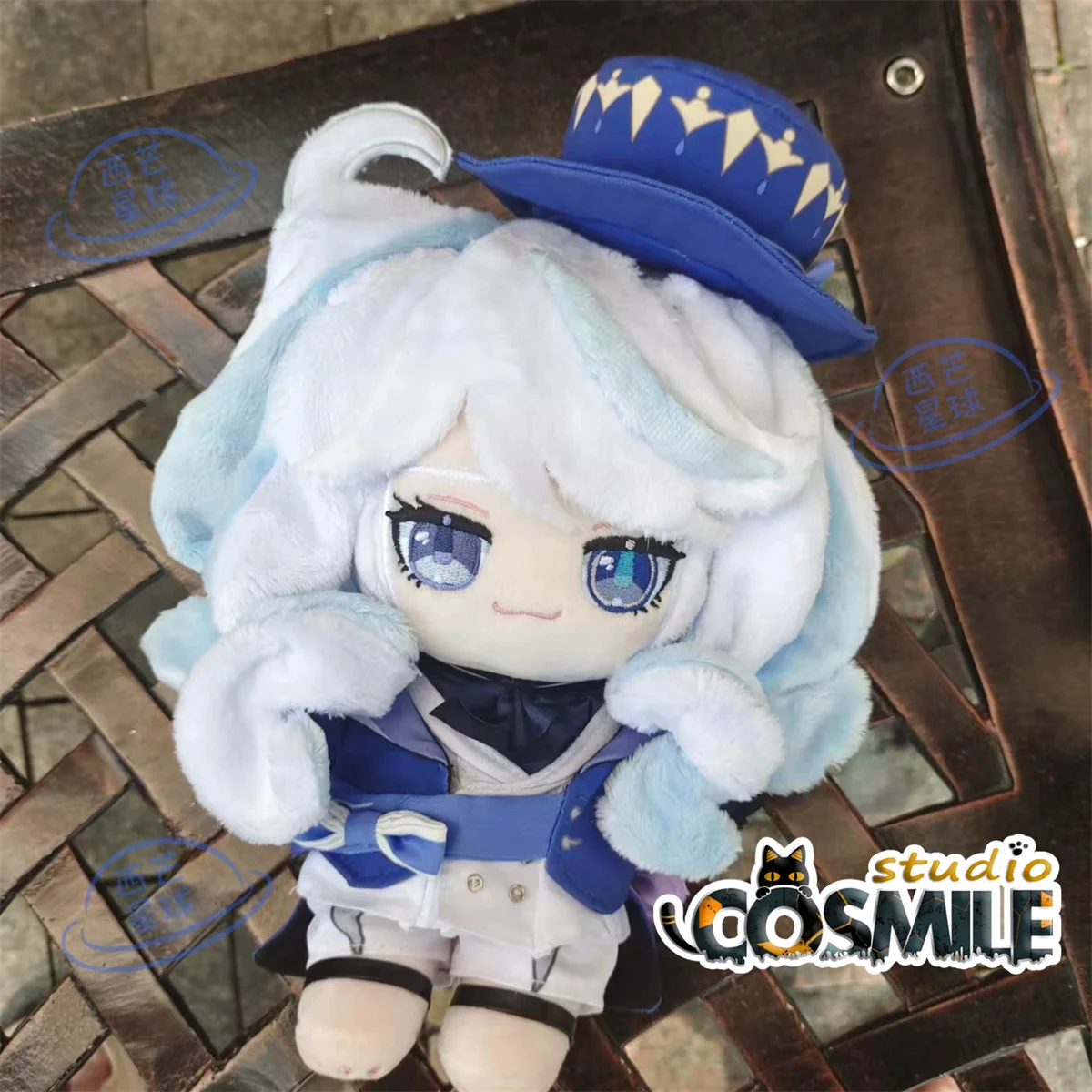 Gra Genshin Impact Furina  saka فا속 tingje  nen Focalors 흡カ Vielルス 포칼로스 Kostium Stuffed Plushie 20cm Pluszowa lalka Body Ubranie Zabawka XQ