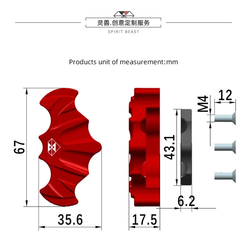 SPIRIT BEAST Suitable for Modifying The Side Frame Auxiliary Block of MZmix No. 9 Electric Vehicle with Side Support Kick Pads