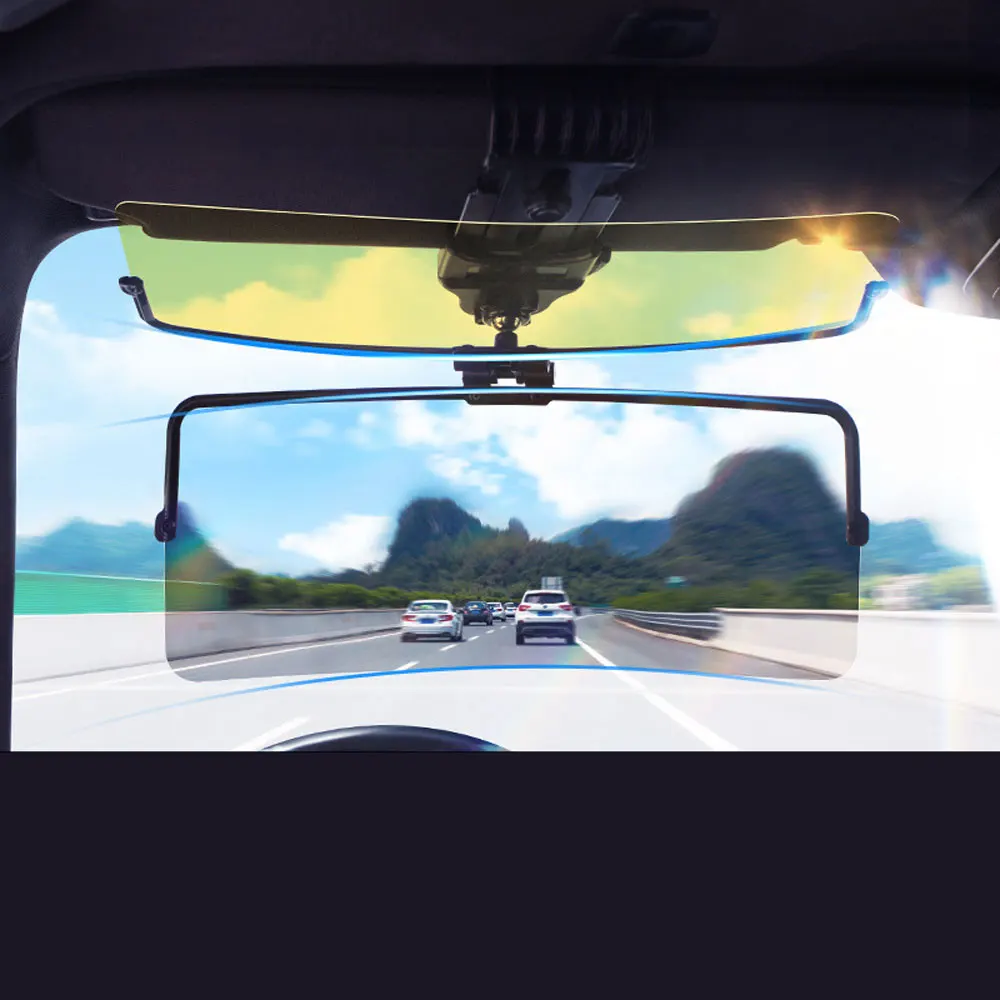 Car Driver Goggles Car Sunshade Glasses Car Visor Anti-Closing Glasses Day and Night Dual-Purpose Mirror