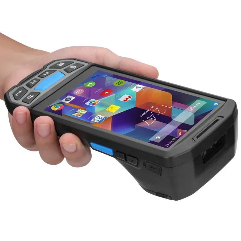 2026/cheap price GPS Wearable device 4G touch screen handheld pda barcode scanner android pda with built in thermal printer
