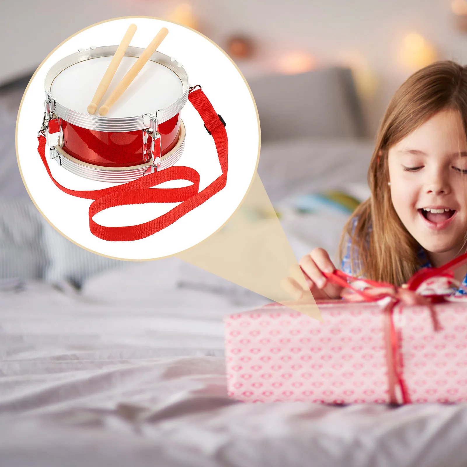 

1Set Military Snare Drum Premium Sturdy Percussion Instrument Early Education Training Music Set Drum Kit