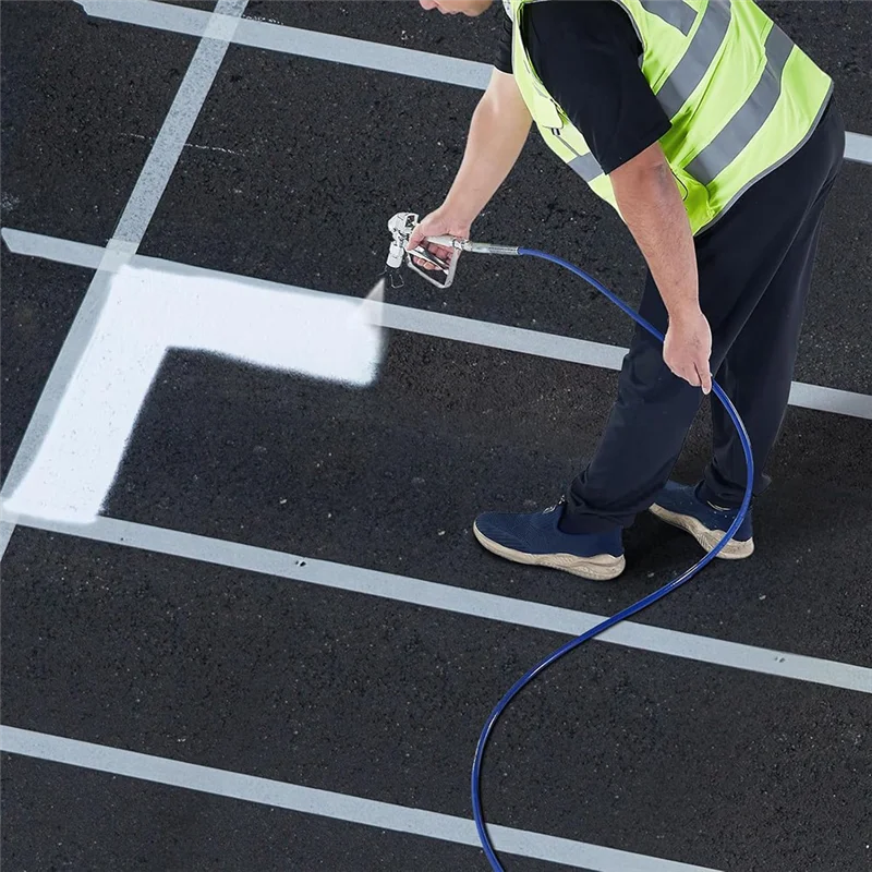 

B08B-высокое давление, 25 футов, двухслойная плетеная проволока, безвоздушный шланг для распыления краски, 8500 фунтов на квадратный дюйм, 1/4 дюйма, улучшенная трубка для распыления краски