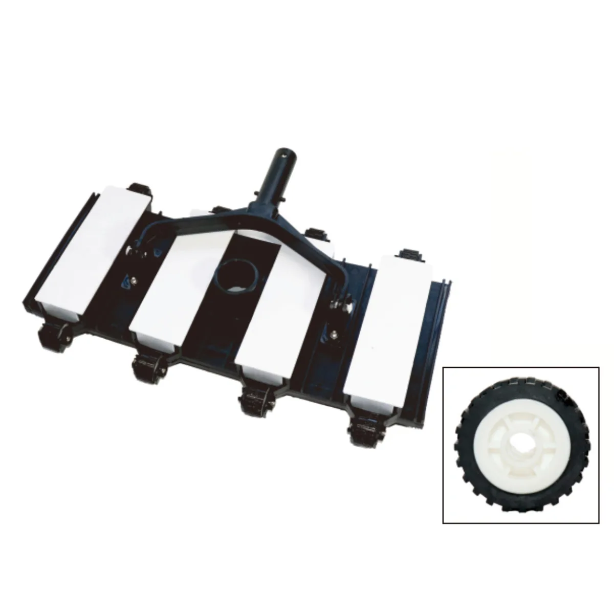 Rubber Wheel 18 Inch Weighted Suction Head Replaceable Brush Swimming Pool Vacuum Cleaner Accessories
